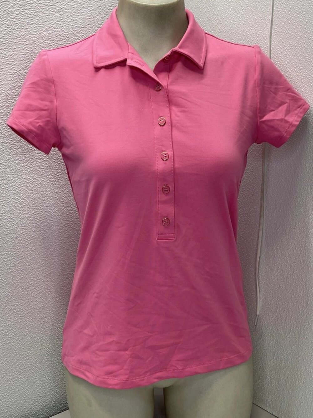 J.McLaughlin Women’s Court Collared Polo Shirt Size XS Pink